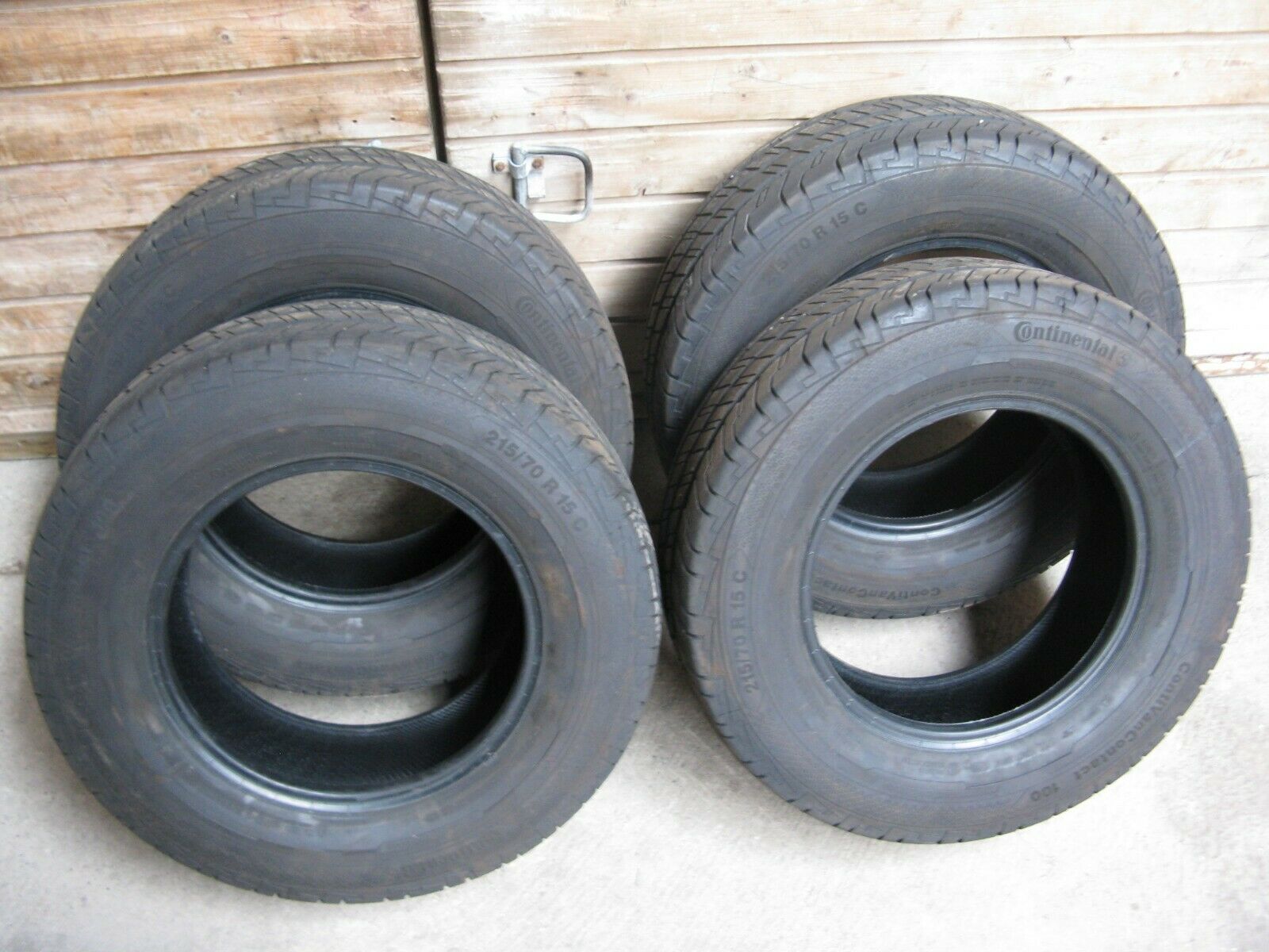 4x Continental 215/70 R15c 109/107s Vancontact 100 Summer Tyre Dot 3520